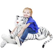 Timurova The White Siberian Tiger | 42 Inch Stuffed Animal Plush | By TigerHart Toys